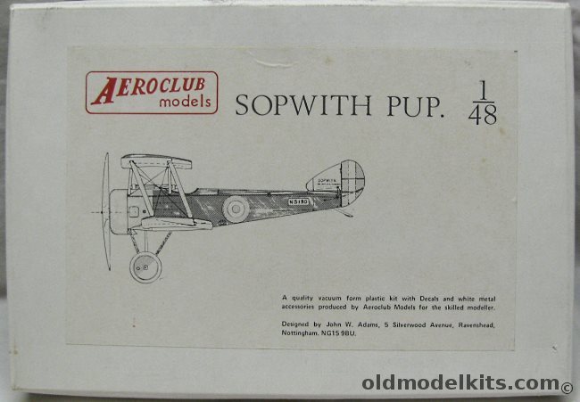 Aeroclub 1/48 Sopwith Pup plastic model kit